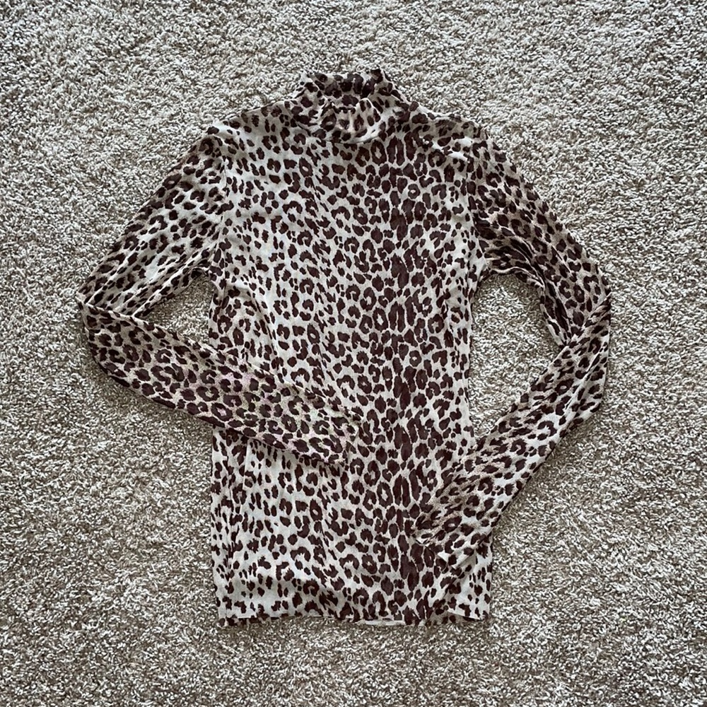 High neck mesh top